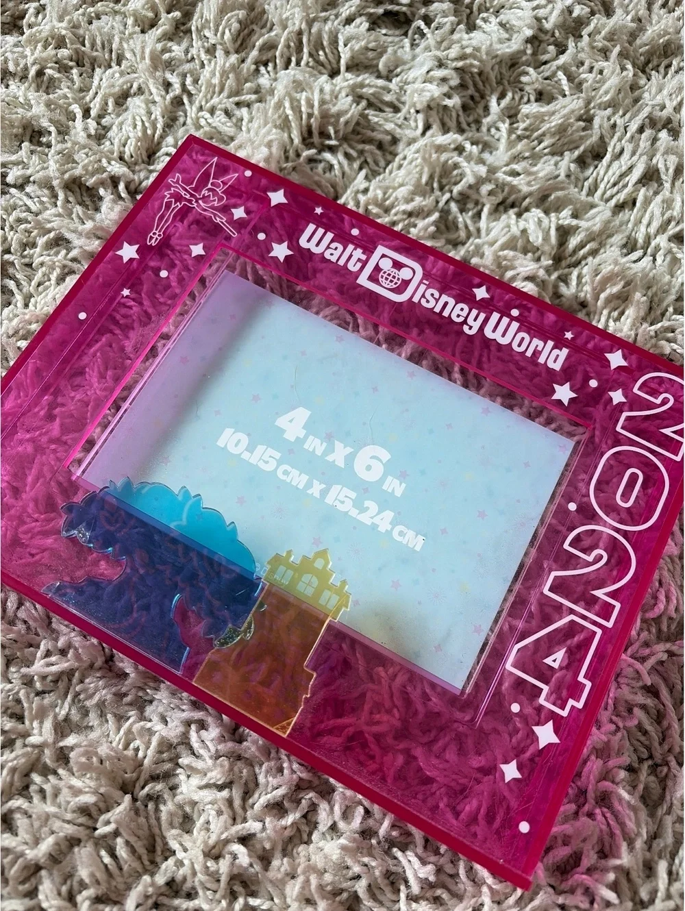 Disney Parks Walt Disney World 2024 Pink Acrylic Photo Frame 4